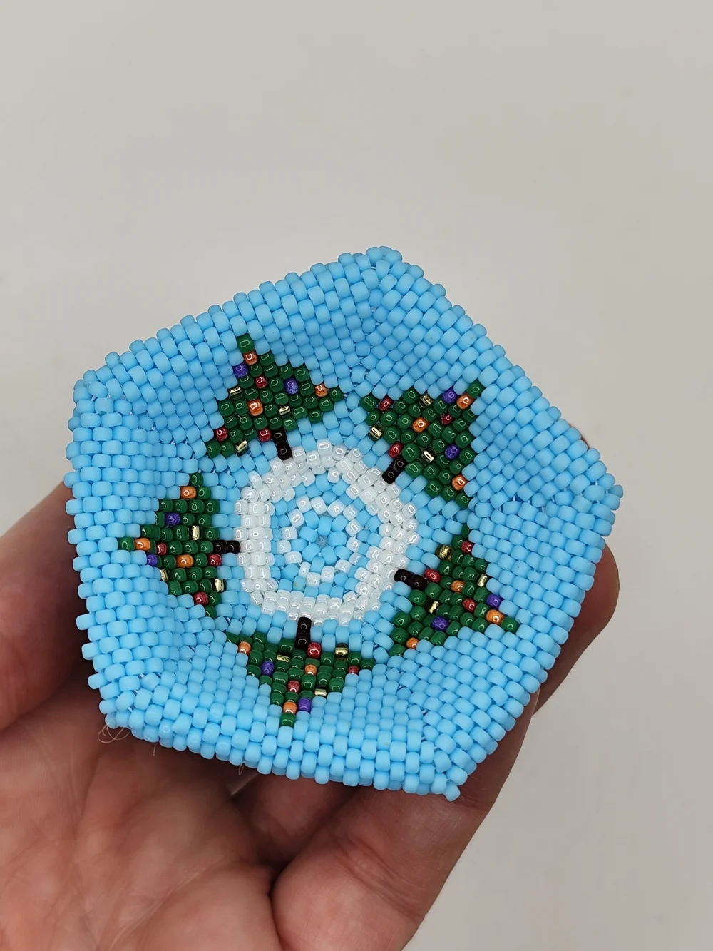Handmade beaded bell